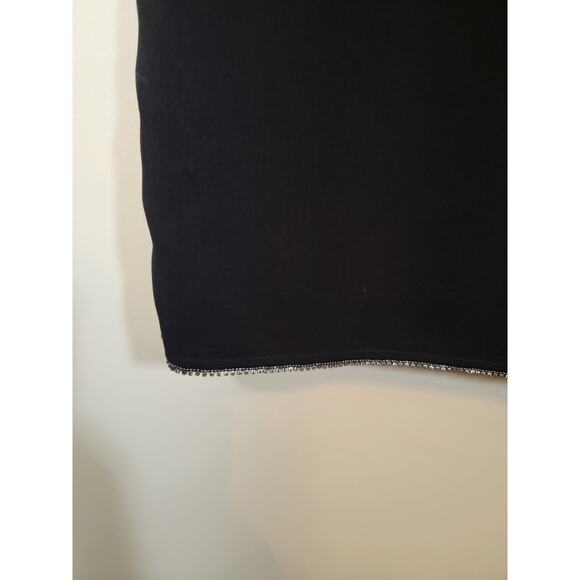 Chico's Women's Mini Shift Dress Round Neck Sleeveless Black Size 2 Us L/12 - Picture 4 of 9